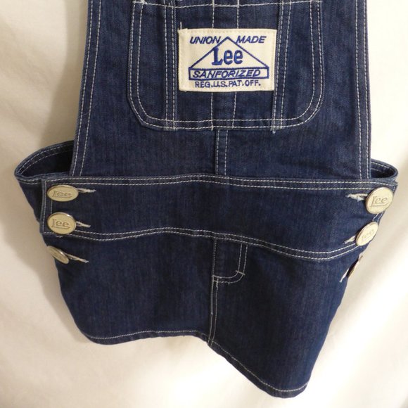 LEE, Union Made, blue overall denim skirt, small - Picture 2 of 7